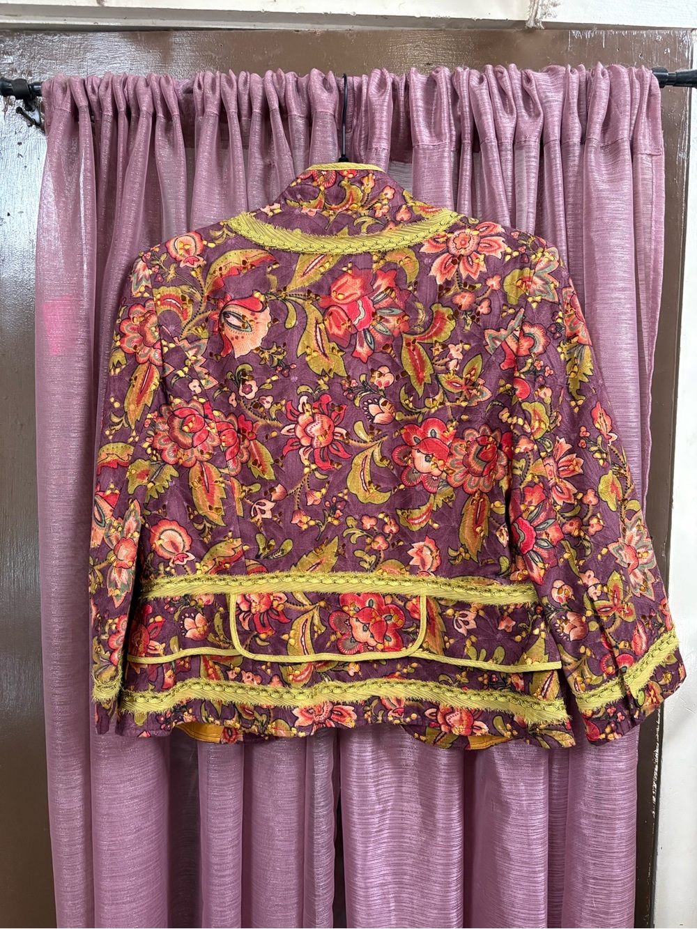 Designer Cynthia Steffe Structured Patterned Jacket - Picture 6 of 7